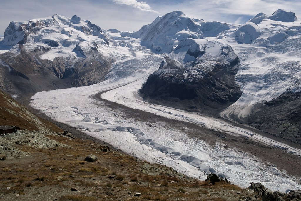 B - Monte Rosa and the Gornergletscher glacier
